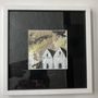 Papier 10x10 im Passepartout mit Rahmen 22x22